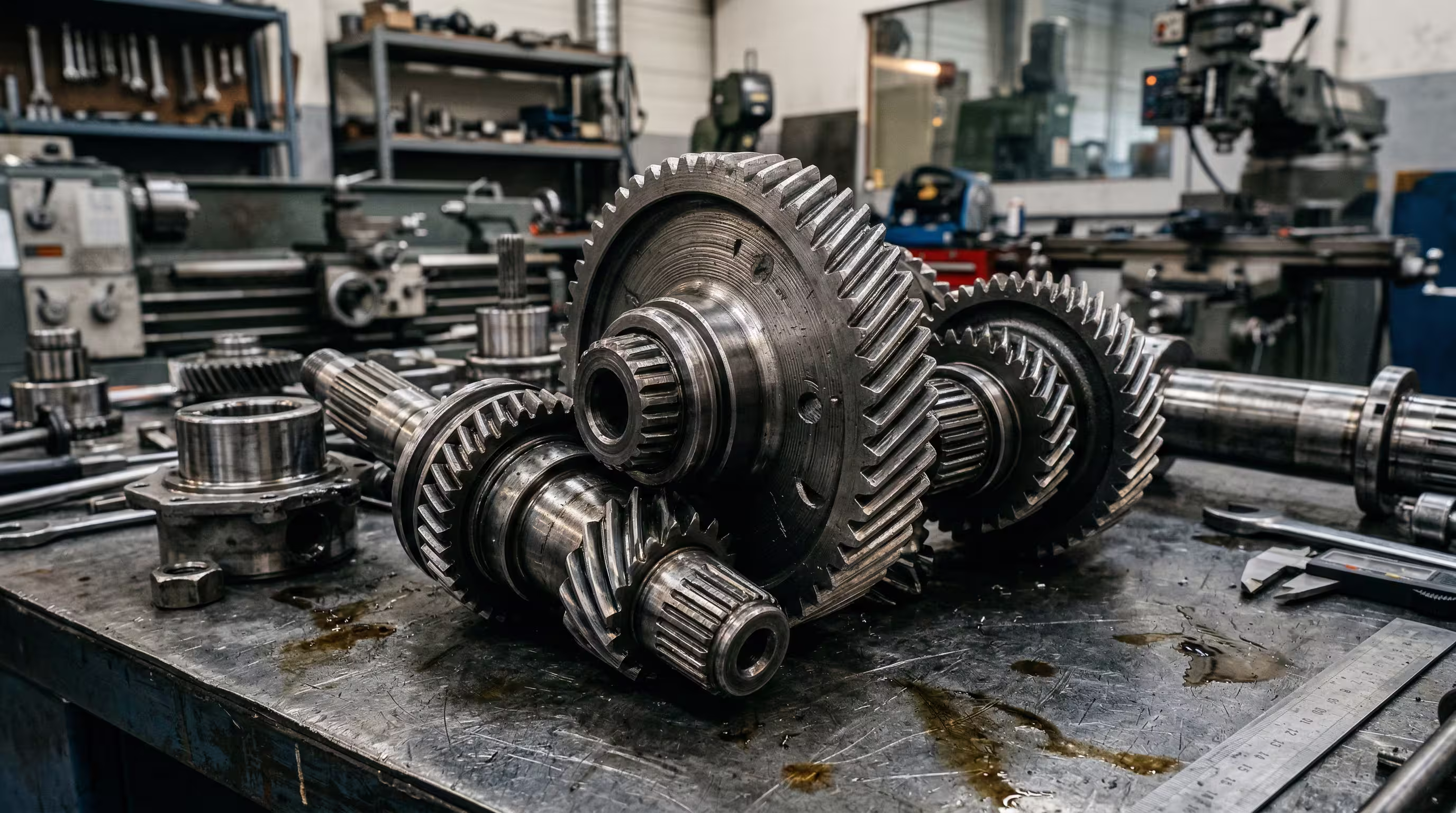 Engrenagens usinadas de precisão para transmissão mecânica industrial