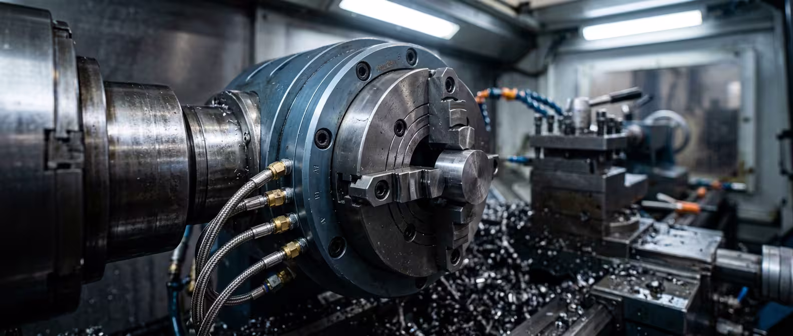 Placa pneumática usinada pela UsinaSul para sistemas de automação e controle industrial